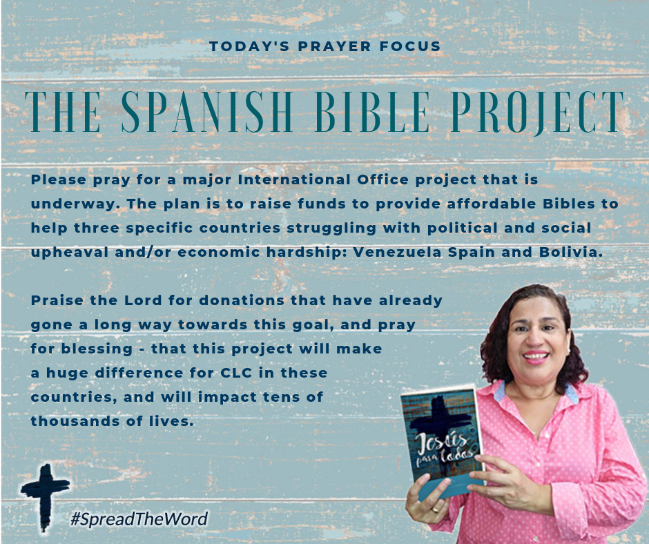 Pray for the Spanish Bible Project (March 26, 2019)