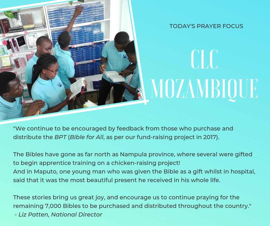 Pray for CLC Mozambique (March 28, 2019)