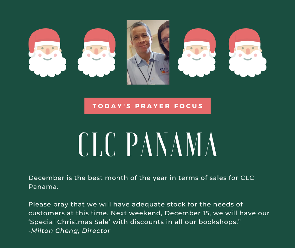 Friday (December 6) Prayer Focus for CLC Panama