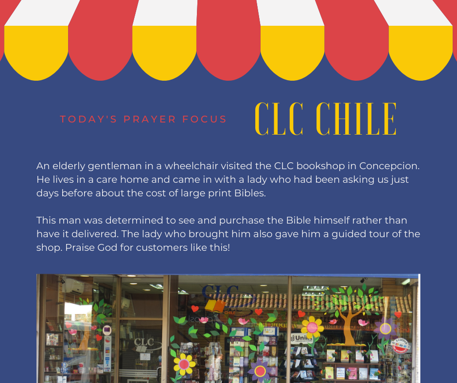 Wednesday (December 18, 2019) Prayer Focus for CLC Chile