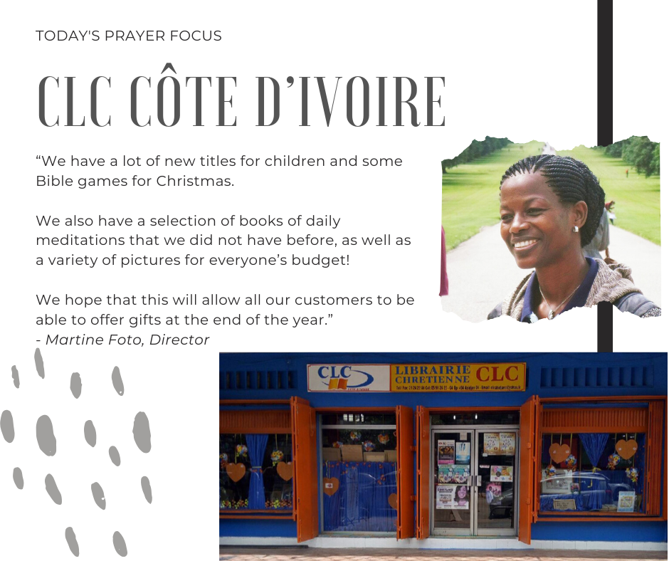 Monday (December 23, 2019) Prayer Focus for CLC Cote d'Ivoire