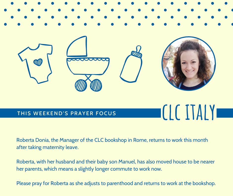 Weekend (January 11-12) Prayer Focus for CLC Italy