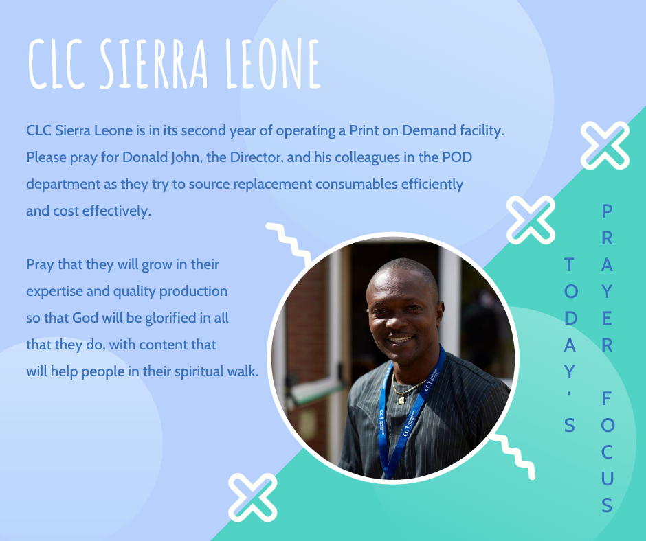 Friday (January 24) Prayer Focus for CLC Sierra Leone