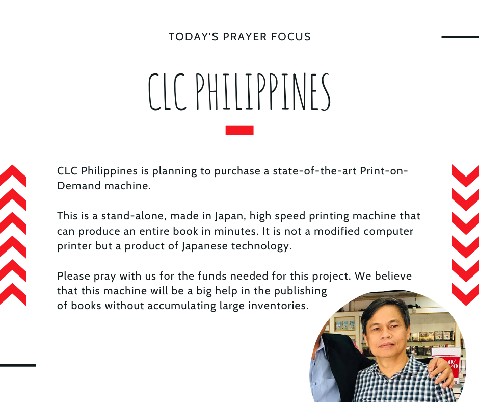 Monday (February 3) Prayer Focus for CLC Philippines