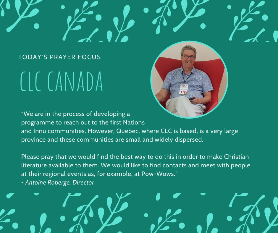 Monday (February 10) Prayer Focus for CLC Canada