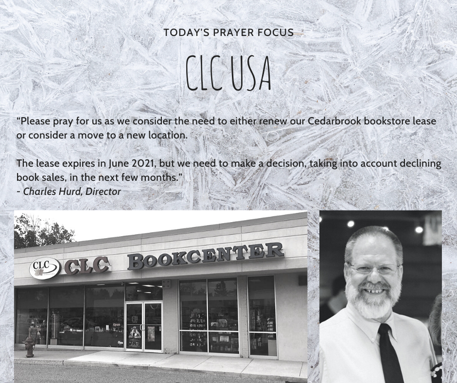 Wednesday (February 12) Prayer Focus for CLC USA