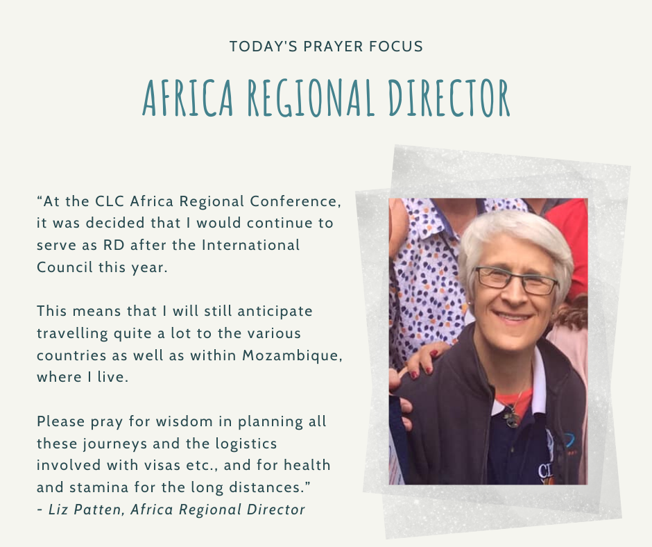 Friday (February 21) Prayer Focus for Africa Regional Director