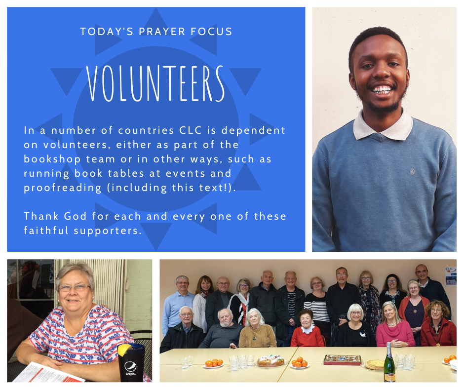 Monday (February 24) Prayer Focus for Volunteers