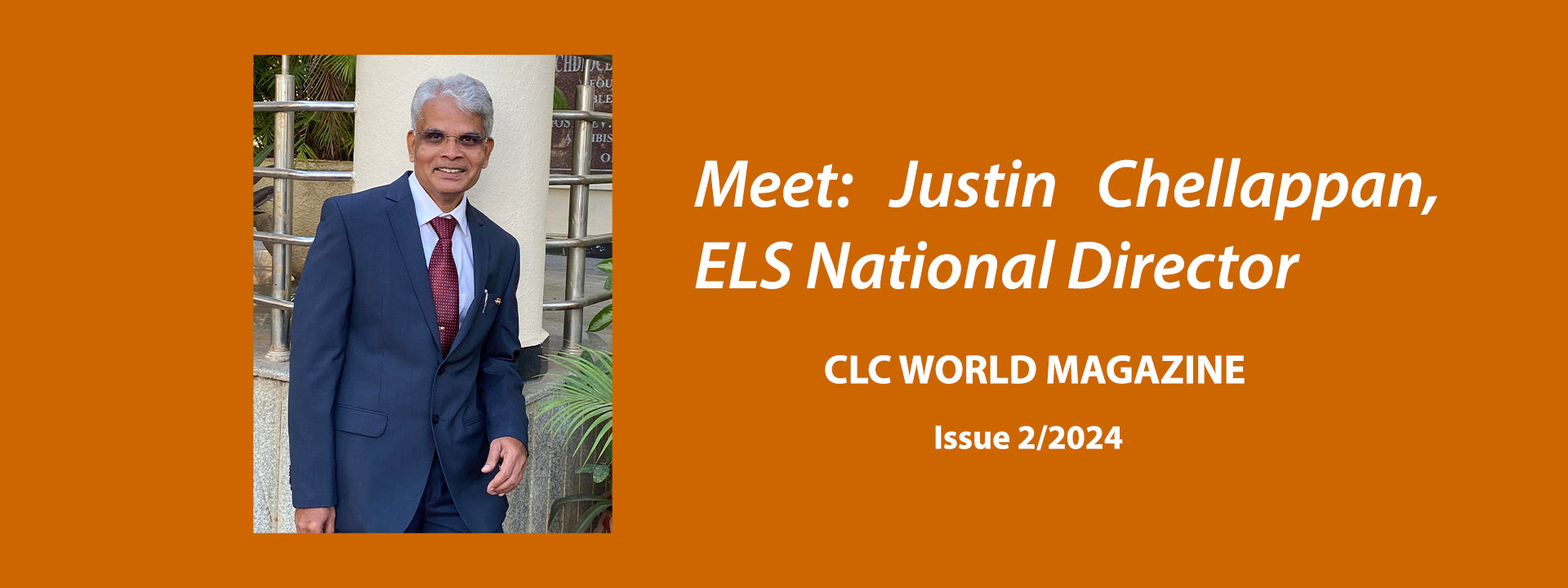 Meet: Justin Chellappan, ELS National Director