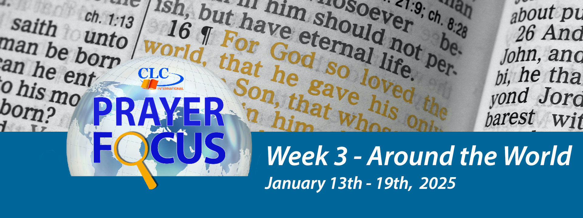 Prayer Focus: January 13th - January 19th 2025