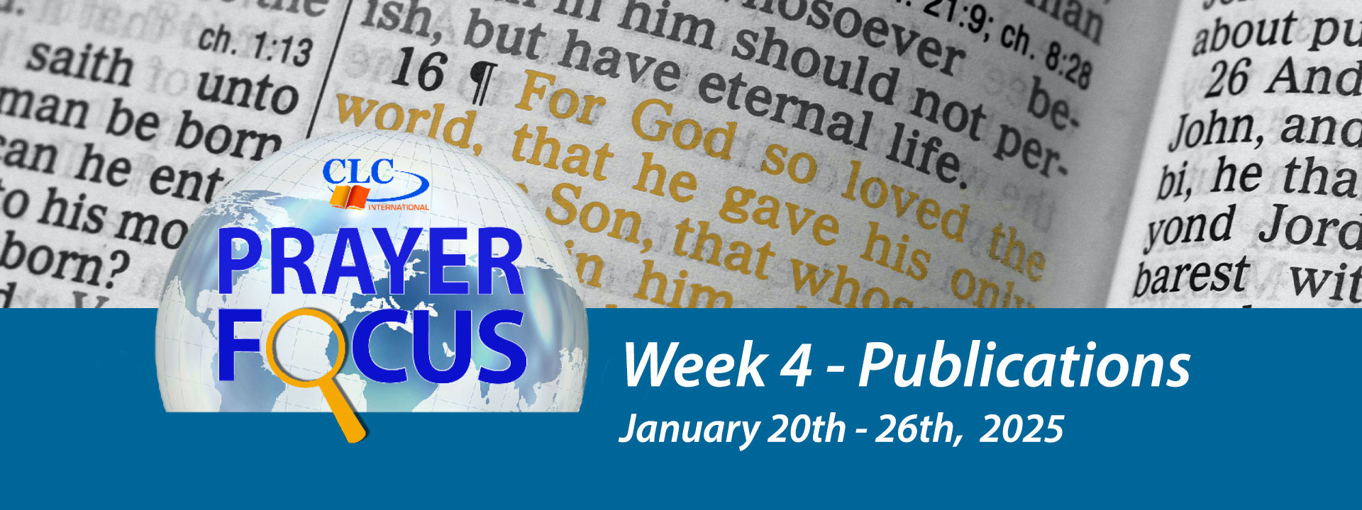 Prayer Focus: January 20th - January 26th 2025