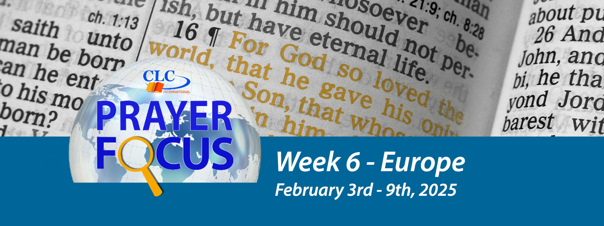 Prayer Focus: February 3rd - February 9th 2025