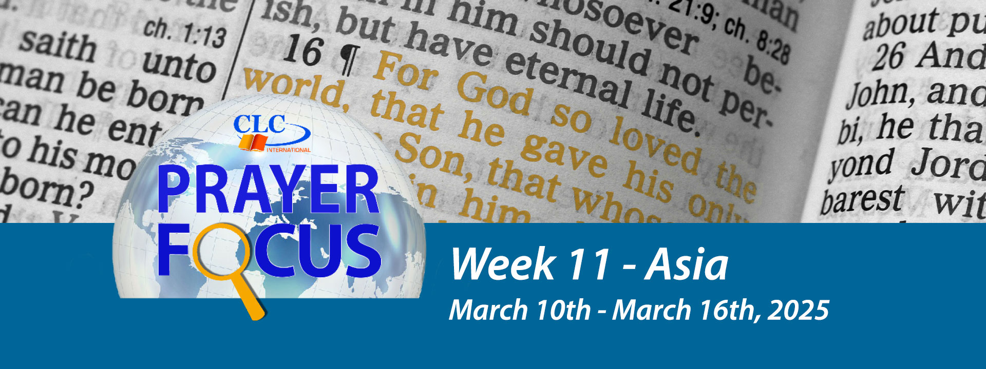 Prayer Focus: March 10th - March 16th 2025