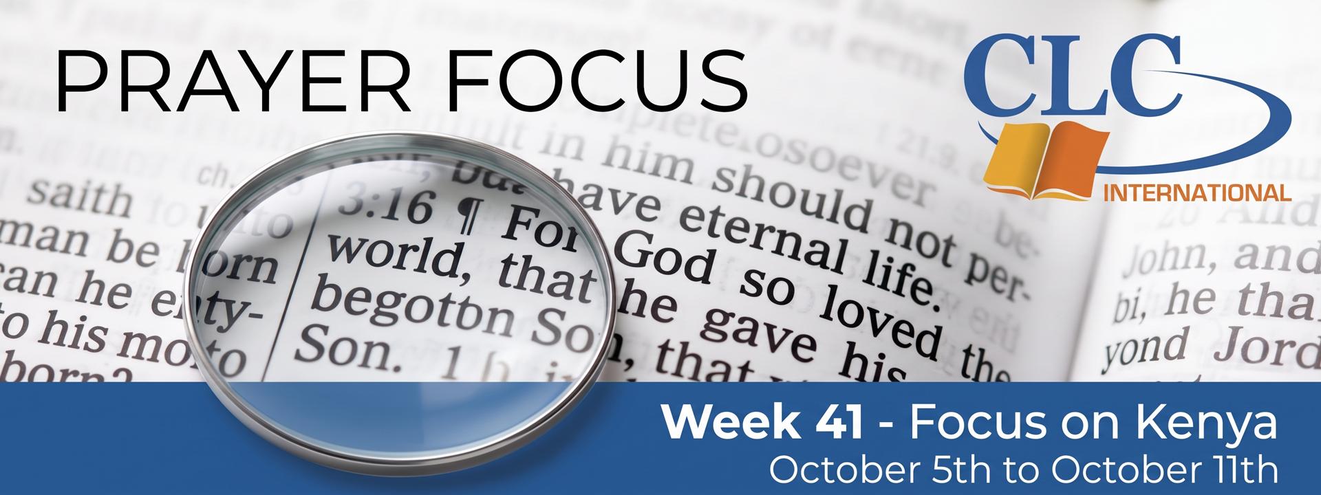 Prayer Focus: September 5th - October 11th 2026