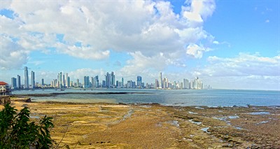 Panorama from near the beach