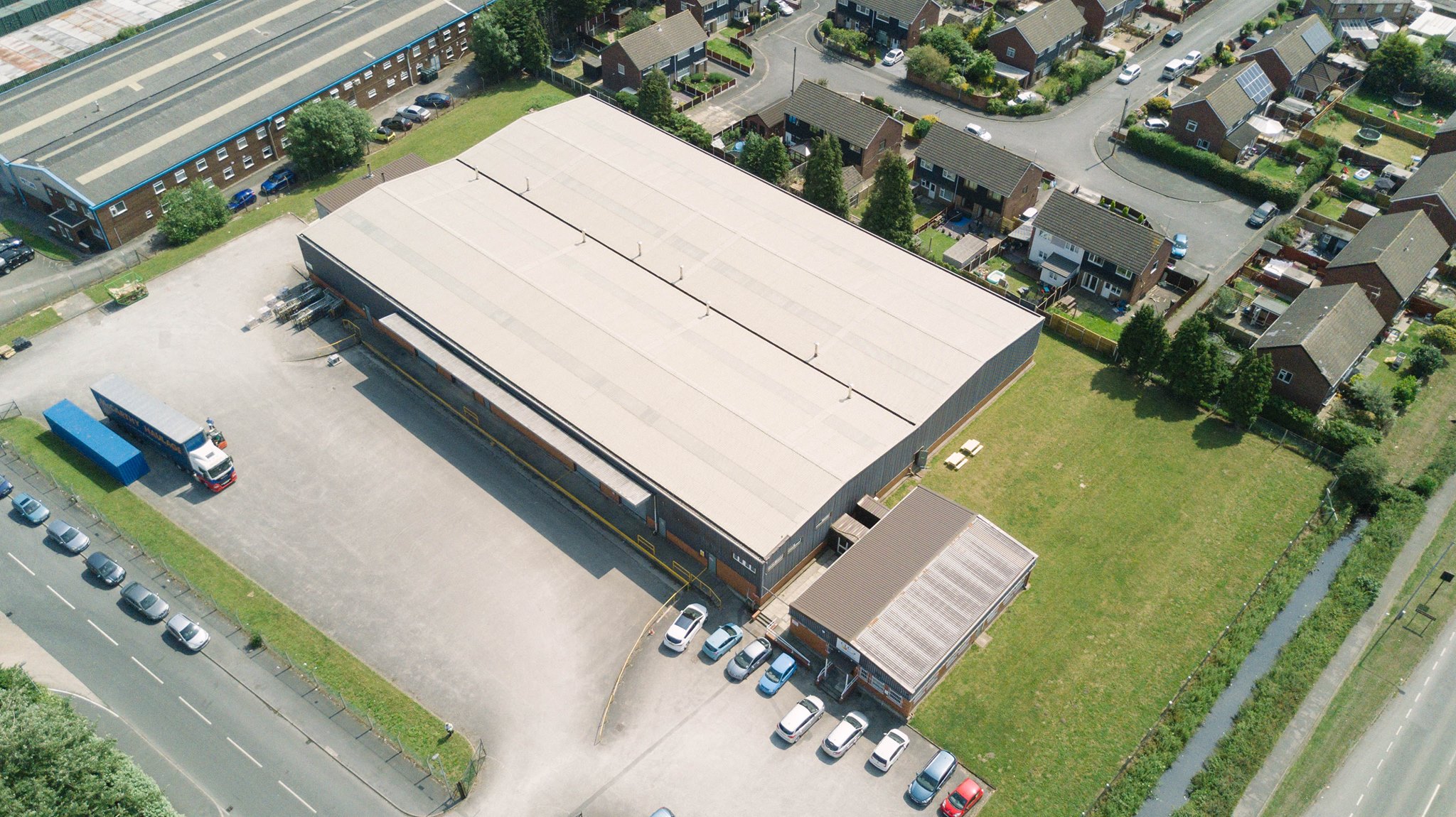 Warehouse Aerial Shot